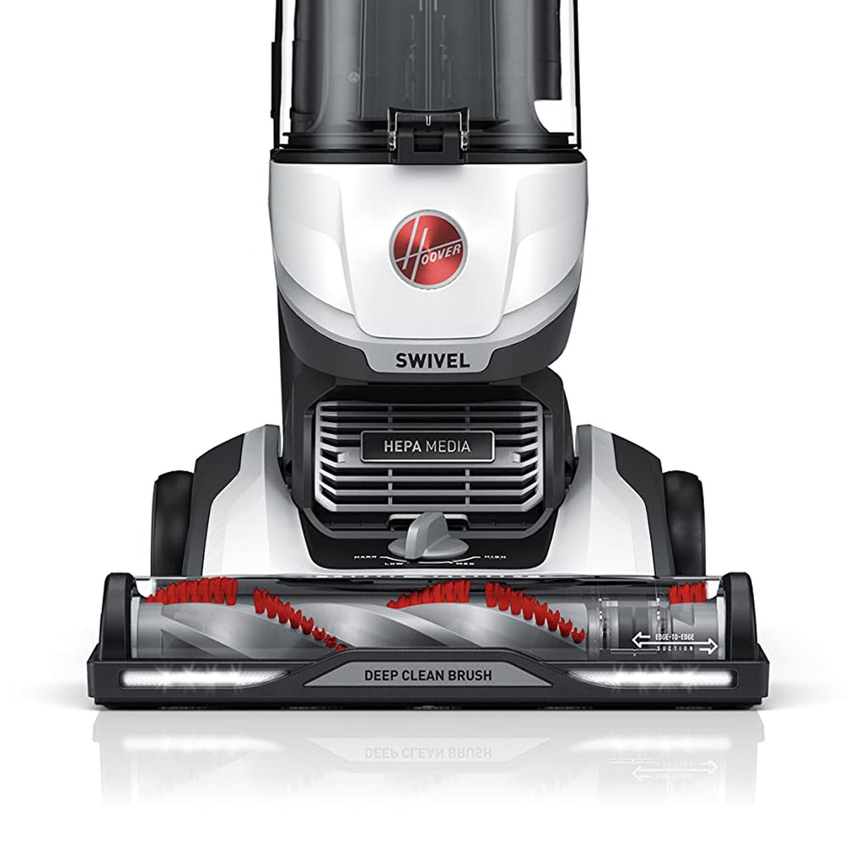 Hoover MAXLife Elite Swivel floor head with Deep Clean Brush roll, LED headlights, edge-to-edge suction and HEPA Media filter